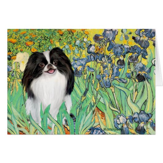 Irises - Japanese Chin 3 Cards (Front Horizontal)