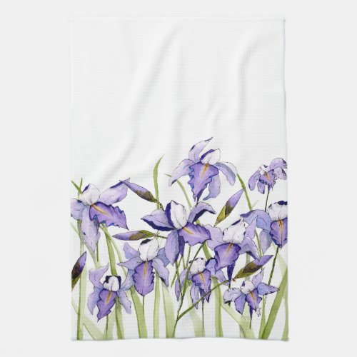 Irises Kitchen Towel