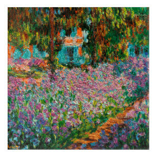 Irises Monet Garden Giverny flowers Acrylic Print