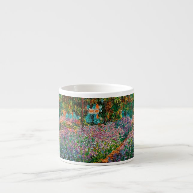 Irises Monet Garden Giverny flowers Espresso Cup (Front)