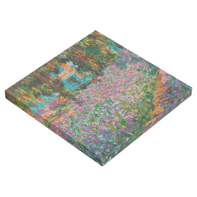 Irises Monet Garden Giverny flowers Gallery Wrap (3/4)