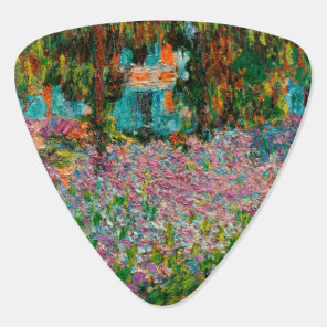 Irises Monet Garden Giverny flowers Guitar Pick