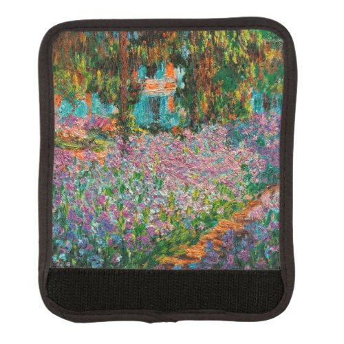 Irises Monet Garden Giverny flowers Luggage Handle Wrap