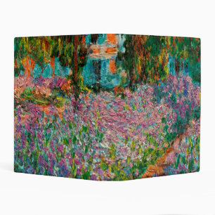 Irises Monet Garden Giverny flowers Mini Binder