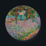 Irises Monet Garden Giverny flowers Paper Plates<br><div class="desc">Monet Painting Masterpiece - A colorful flower painting,  called Irises In Monet's Garden At Giverny is by Claude Monet and was painted in 1900.</div>