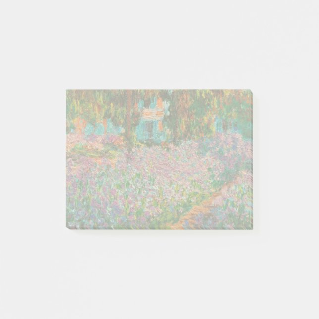 Irises Monet Garden Giverny flowers Post-it Notes (Front)