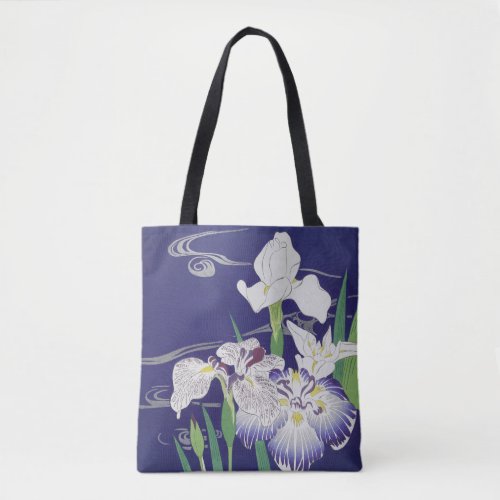 Irises painting by Kogyo Tsukioka Tote Bag