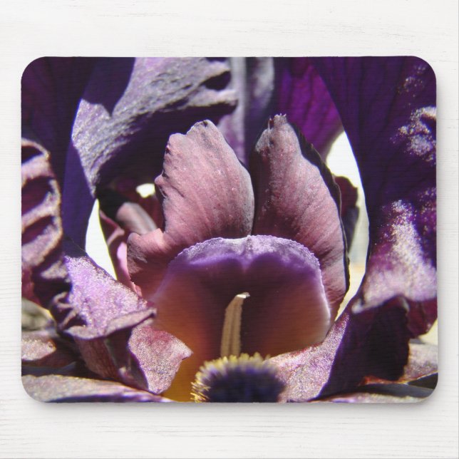 IRISES Purple Iris Flowers MOUSE PADS MOUSEPAD (Front)