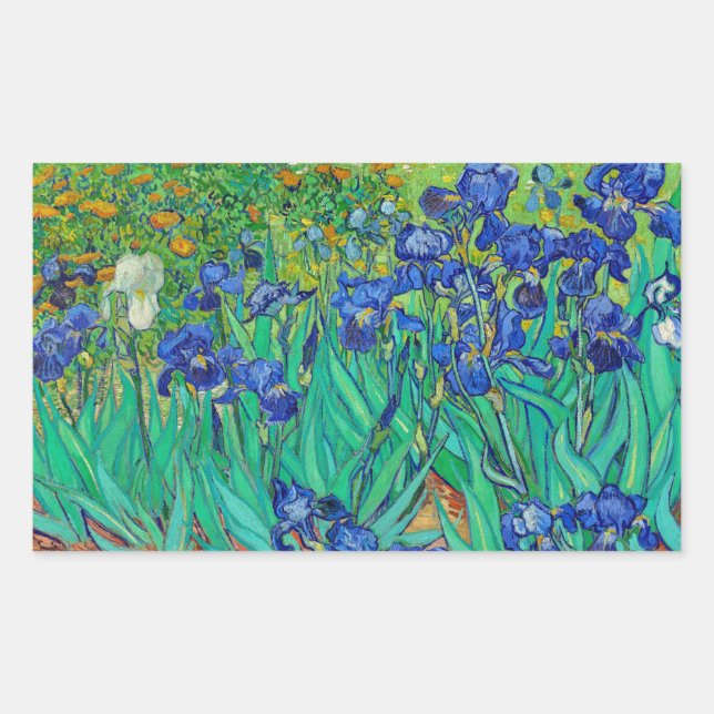 Irises Rectangular Sticker (Front)