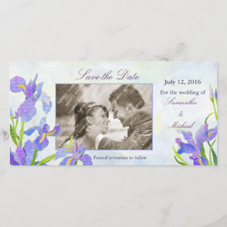 Irises: Save the Date Photo Cards