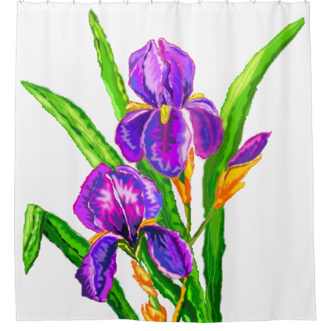 Irises Shower Curtain (Front)
