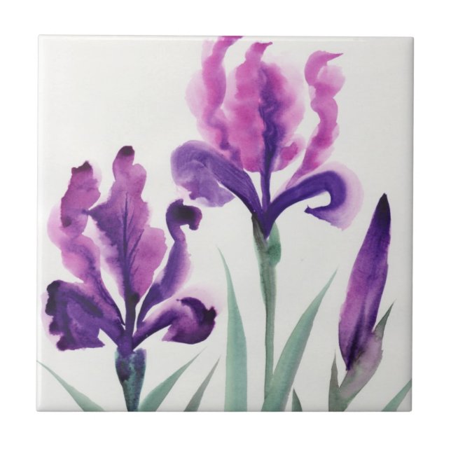 Irises Tile (Front)