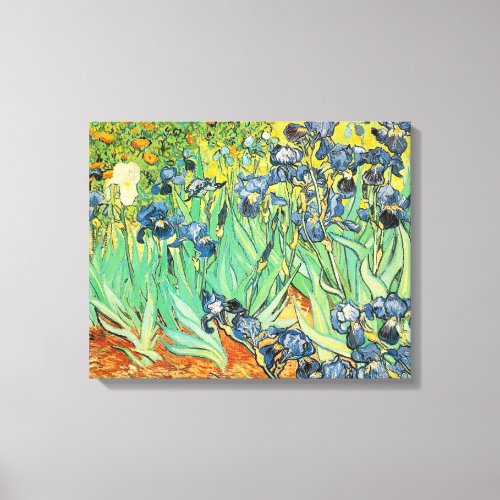 Irises _ Van Gogh _ c1889 Canvas Print