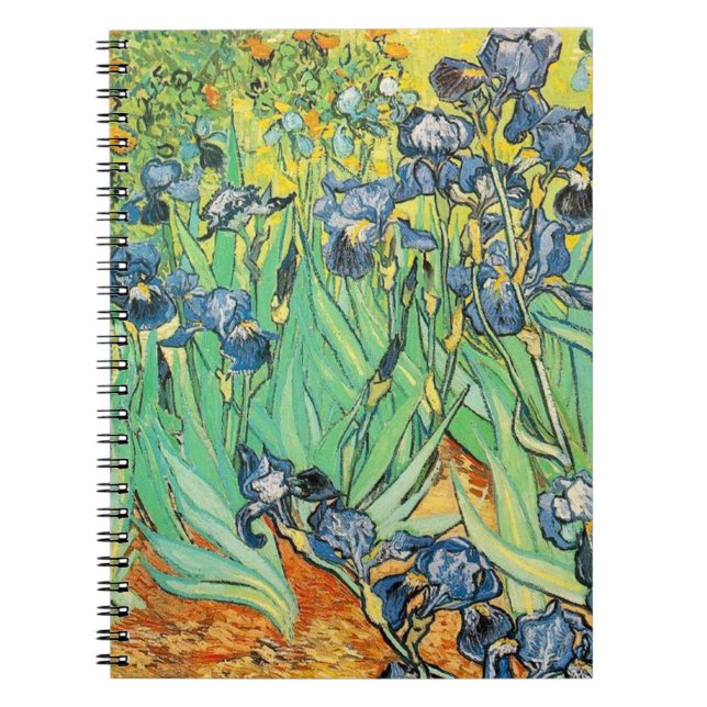 Irises - Van Gogh - c1889 Notebook (Front)