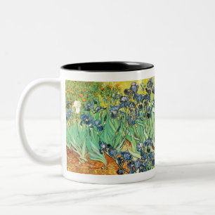 Irises - Van Gogh - c1889 Two-Tone Coffee Mug