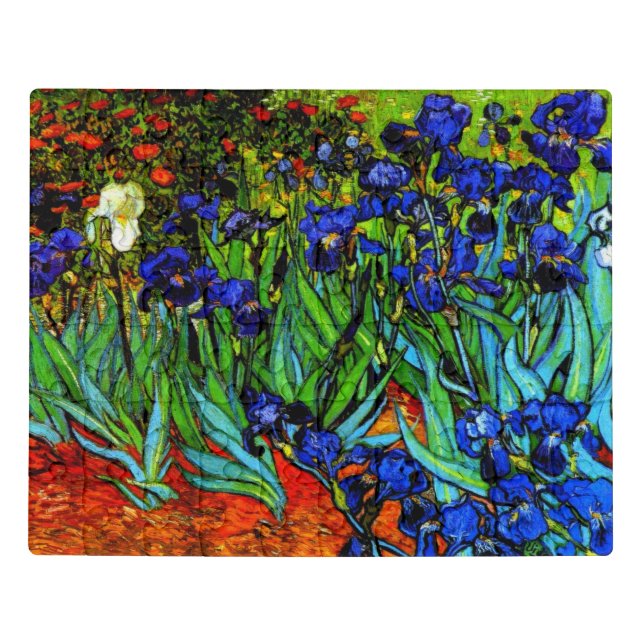 Irises, Van Gogh's famous floral painting Jigsaw Puzzle (Puzzle Horizontal)