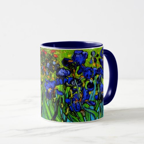 Irises Van Goghs famous floral painting Mug