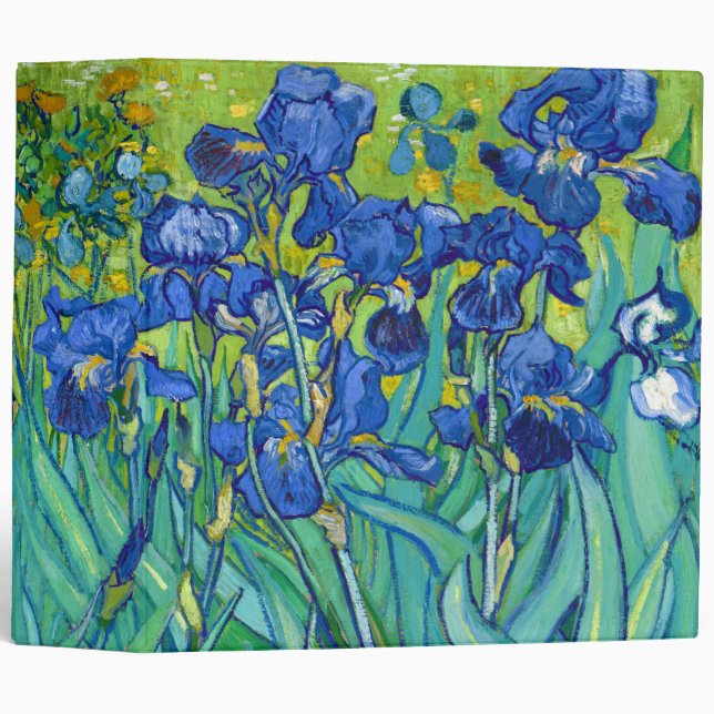 Irises, Vincent van Gogh 3 Ring Binder (Front/Spine)