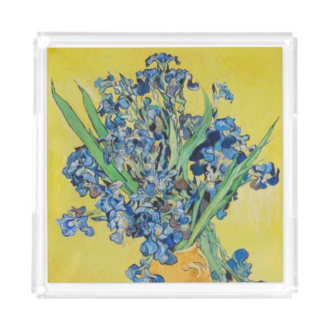 Irises  Vincent van Gogh   Acrylic Tray (Front)