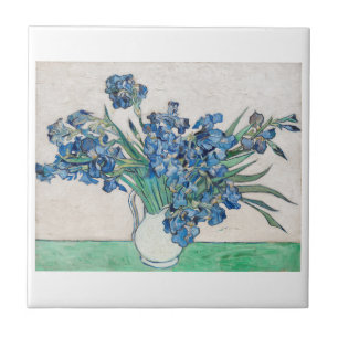 "IRISES" VINCENT VAN GOGH ART CERAMIC TILE