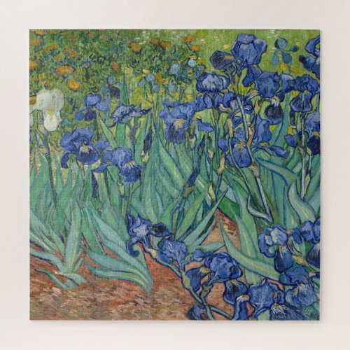Irises Vincent Van Gogh art for kids Jigsaw Puzzle