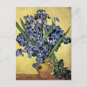 Irises Vincent van Gogh Artwor Holiday Postcard