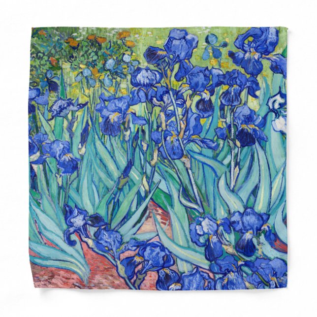 Irises Vincent van Gogh Bandana (Front)