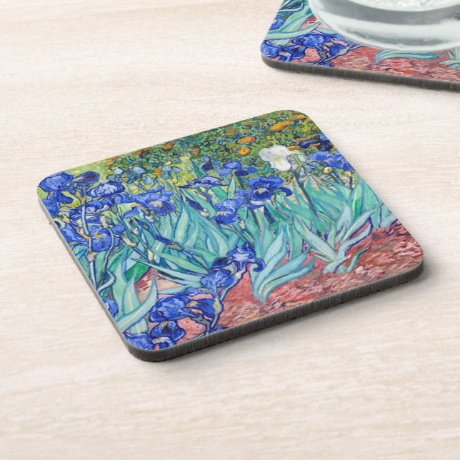 Irises  Vincent van Gogh     Beverage Coaster (Left Side)
