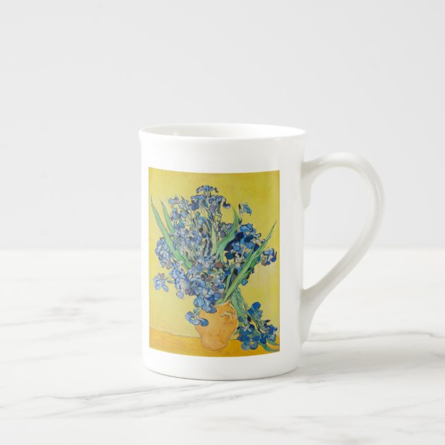 Irises  Vincent van Gogh     Bone China Mug (Right)