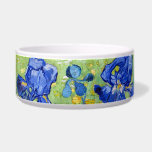 Irises  Vincent van Gogh    Bowl<br><div class="desc">Irises (1889) Vincent van Gogh. Cute summer landscape. Blue irises bloom in a flowerbed in a green garden. Reproduction of famous works of art  images in the public domain.</div>