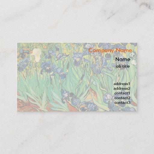 Customizable Irises, Vincent van Gogh Business Cards