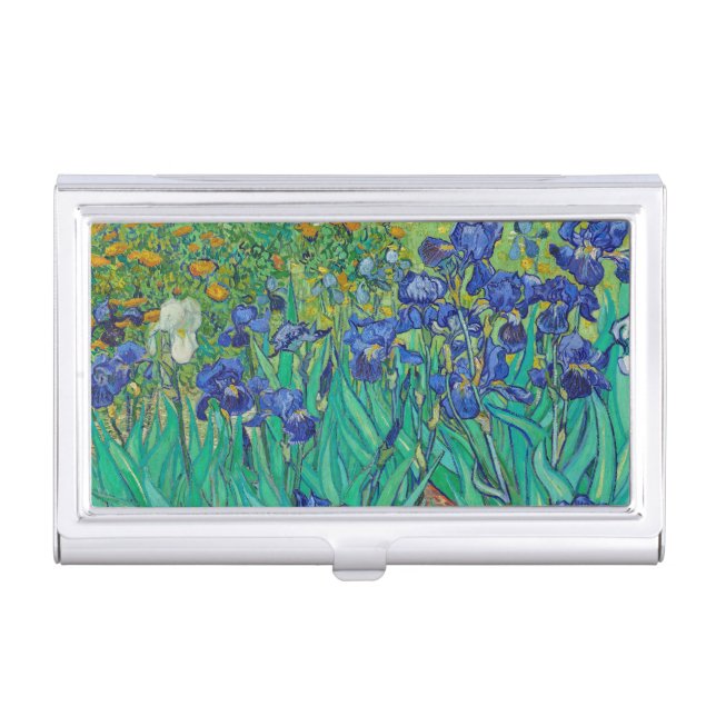 Irises - Vincent Van Gogh. Business Card Case (Front)