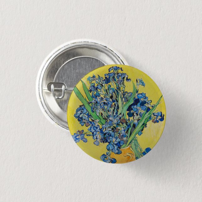 Irises  Vincent van Gogh    Button (Front & Back)