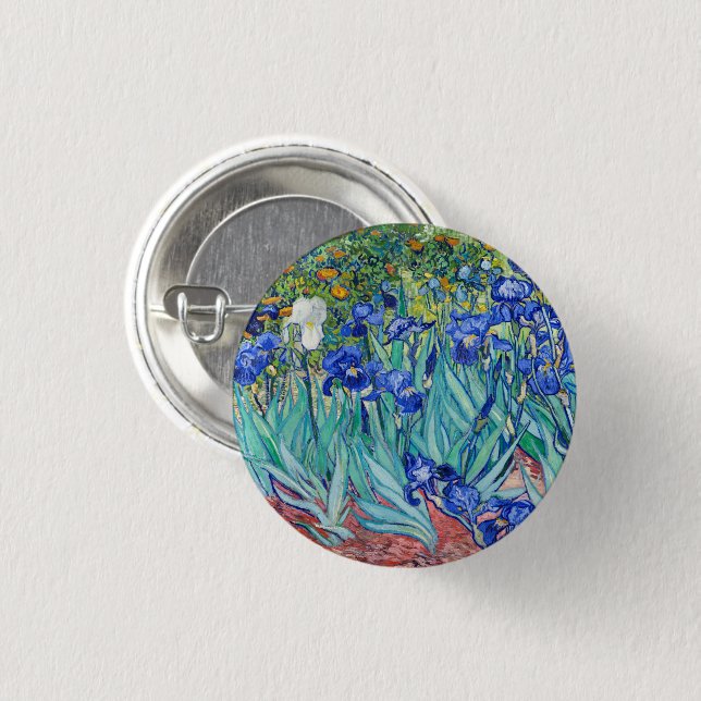 Irises  Vincent van Gogh   Button (Front & Back)
