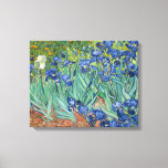Irises | Vincent Van Gogh Canvas Print<br><div class="desc">Irises (1889) by Dutch post-impressionist artist Vincent Van Gogh. Original landscape painting is an oil on canvas showing a garden of blooming iris flowers. 

Use the design tools to add custom text or personalize the image.</div>