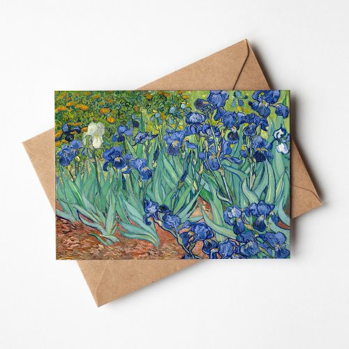 Irises  Vincent Van Gogh Card