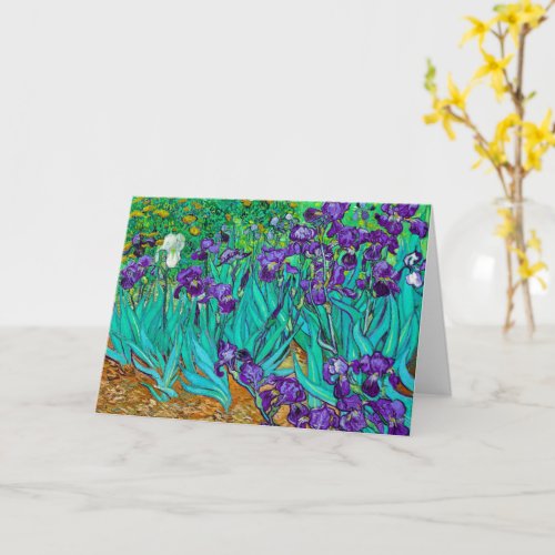 Irises Vincent van Gogh Card