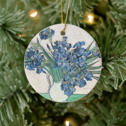 Irises  Vincent Van Gogh Ceramic Ornament