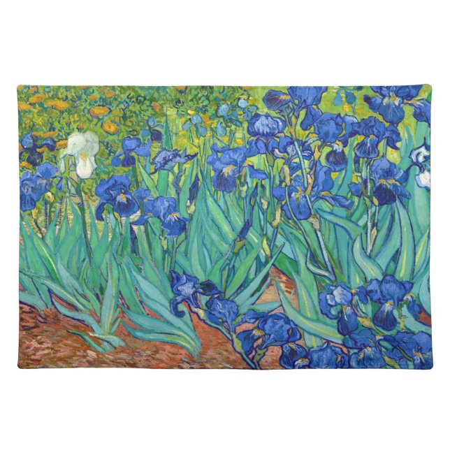 Irises, Vincent van Gogh Cloth Placemat (Front)