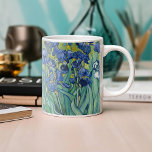 Irises | Vincent van Gogh Coffee Mug<br><div class="desc">Irises (1889) by Dutch post-impressionist artist Vincent Van Gogh. Original landscape painting is an oil on canvas showing a garden of blooming iris flowers. 

Use the design tools to add custom text or personalize the image.</div>