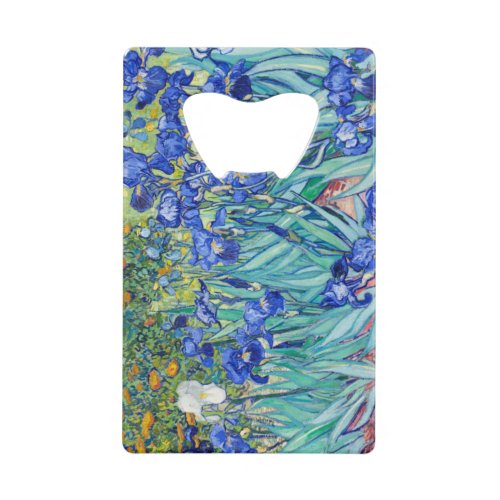 Irises Vincent van Gogh    Credit Card Bottle Opener