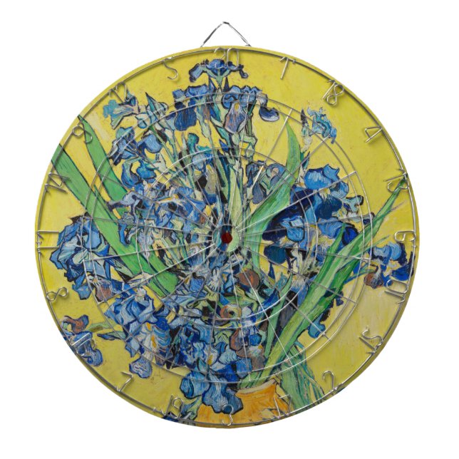 Irises  Vincent van Gogh       Dart Board (Front)