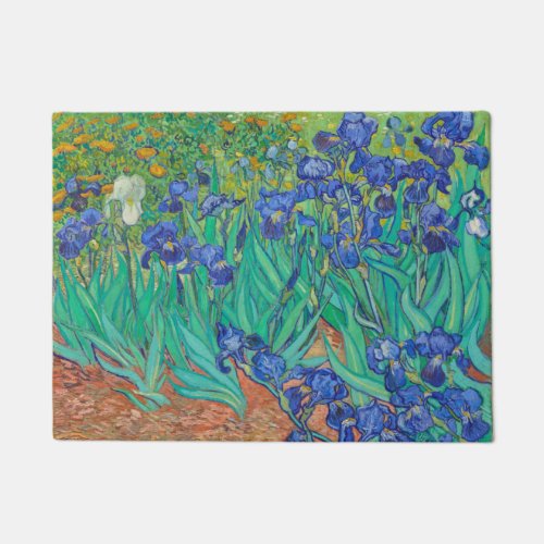 Irises Vincent van Gogh Doormat
