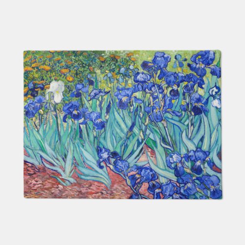 Irises Vincent van Gogh   Doormat