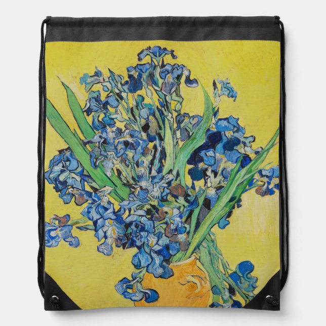 Irises  Vincent van Gogh      Drawstring Bag (Front)