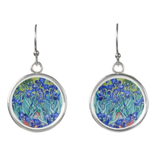 Irises  Vincent van Gogh   Earrings