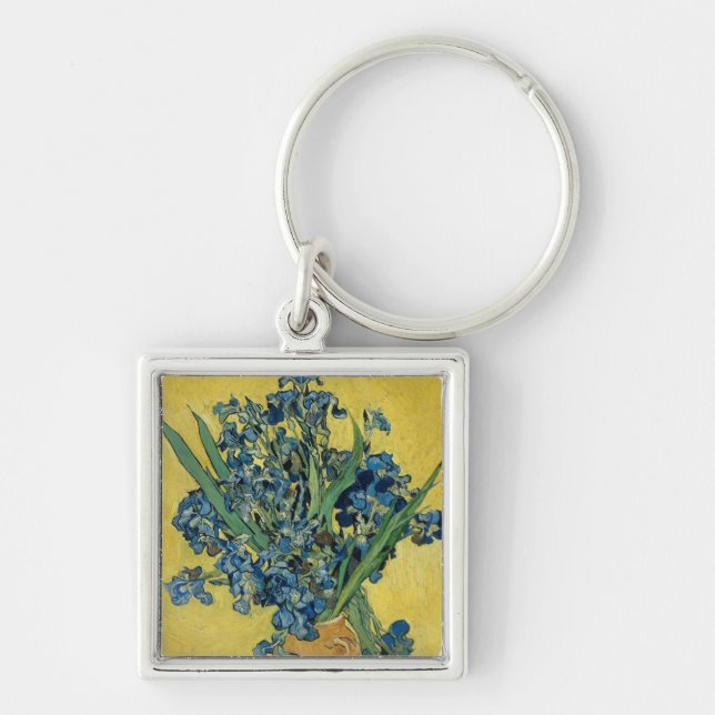 Irises - Vincent van Gogh Fine Art Keychain (Front)
