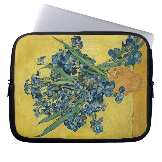 Irises - Vincent van Gogh Fine Art Laptop Sleeve (Front)