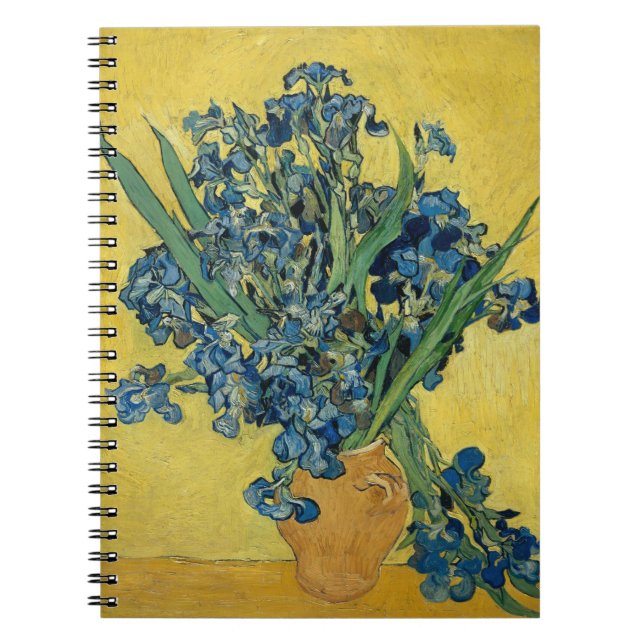 Irises - Vincent van Gogh Fine Art Notebook (Front)