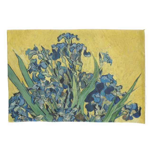  Irises - Vincent van Gogh Fine Art Pillow Case (Front)